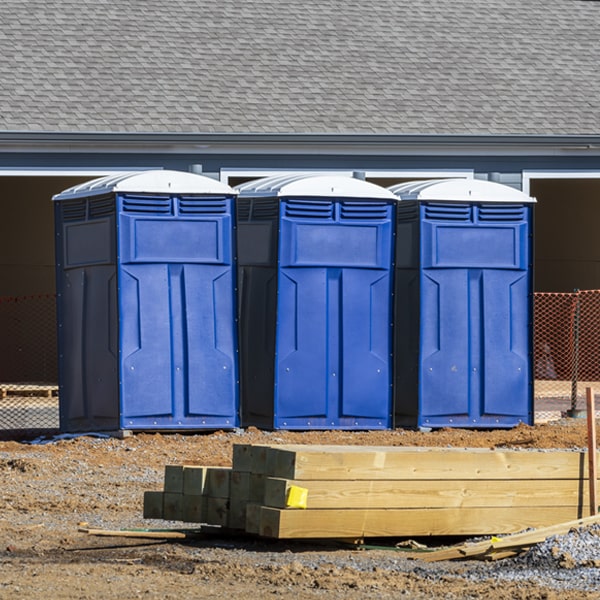 is there a specific order in which to place multiple portable toilets in Scotts Corners